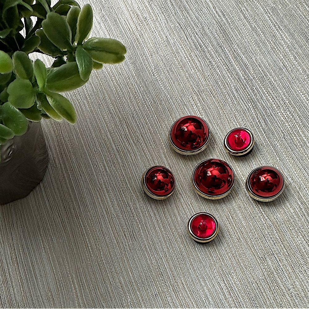 Croc Charms Red Bubbles (Unbranded)